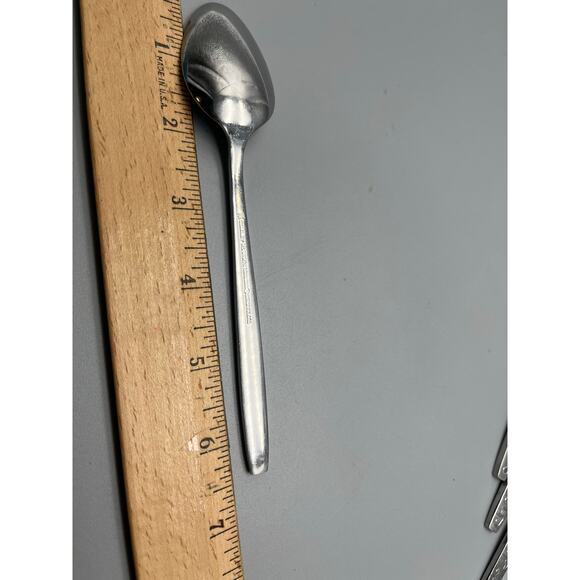 Stanley Roberts Malaga abstract design Stainless steel Flatware 5 spoons - Picture 4 of 4